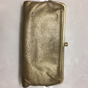 Gold Hobo International Lauren wallet